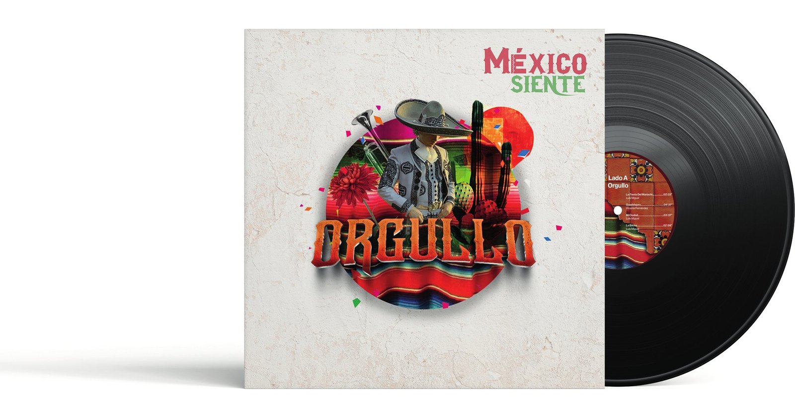Mockup del vinilo Orgullo
