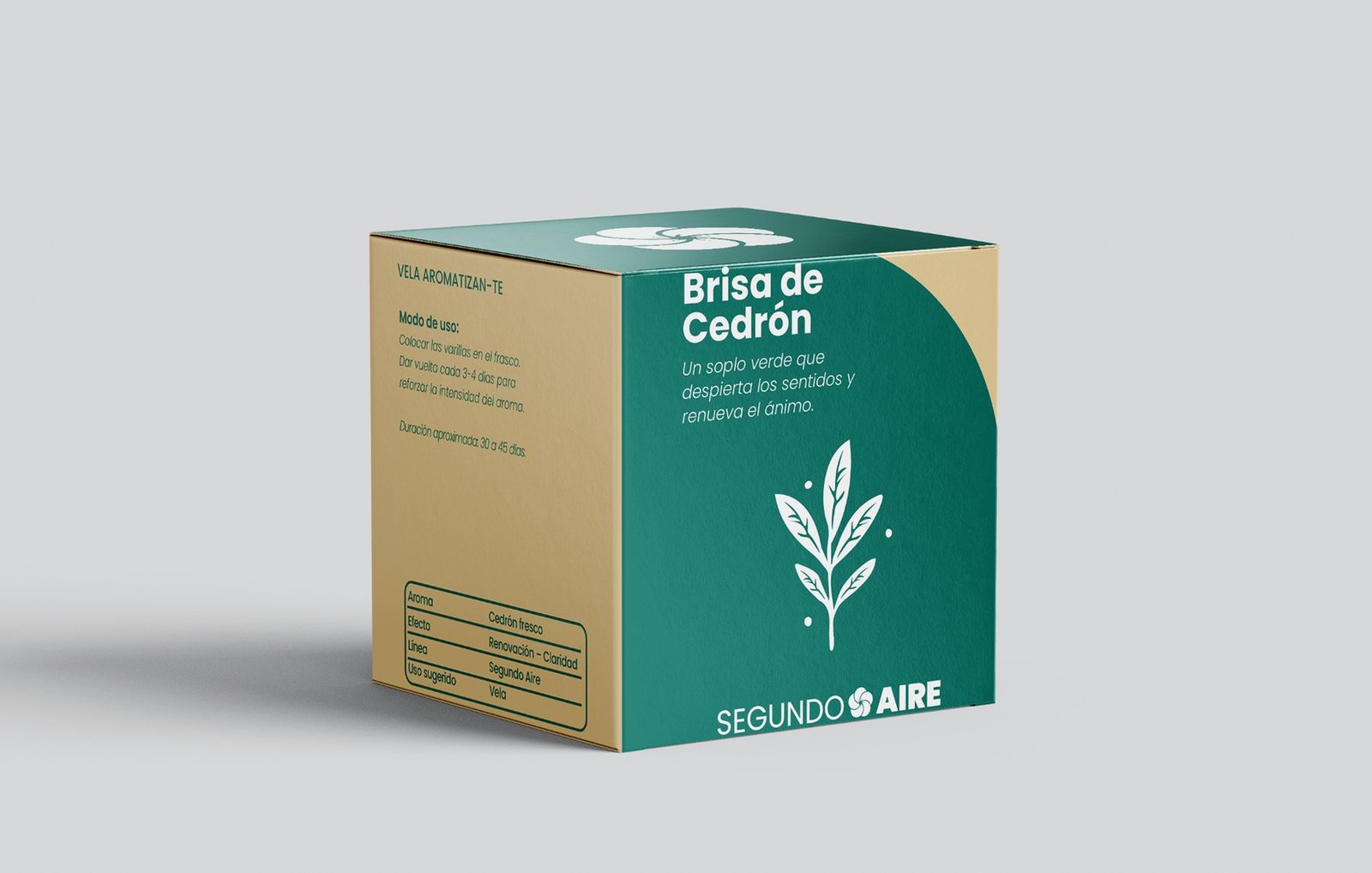 Caja de la vela aromática